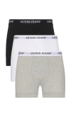 Guess Jeans 3 Pack Boxer Brief In White  Black  & Grey