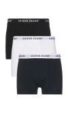 Guess Jeans 3 Pack Boxer Brief In White  Blue  & Black