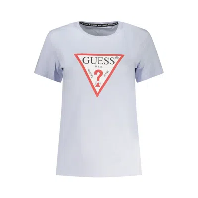 Guess Jeans Azzurro Cotton Women's T-shirt In Blue