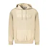 Guess Jeans Beige Cotton Men Sweater In Brown