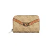 Guess Jeans Beige Polyethylene Wallet In Brown