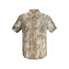 Guess Jeans Beige Viscose Men Shirt In Multi