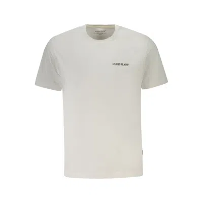 Guess Jeans Bianco Cotton Men T-shirt In Gray