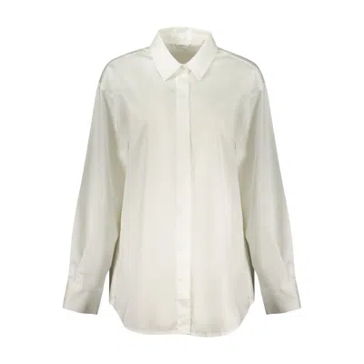 Guess Jeans Bianco Cotton Women's Shirt In Neutral