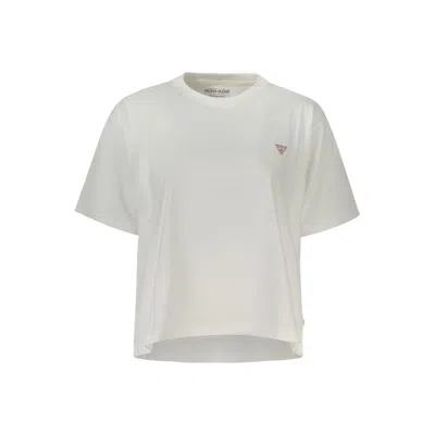Guess Jeans Bianco Cotton Women T-shirt In Neutral