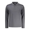 Guess Jeans Black Cotton Men Polo Shirt In Gray