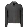 Guess Jeans Black Cotton Men Sweater In Gray