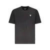 Guess Jeans Black Cotton Men T-shirt