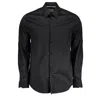 Guess Jeans Black Cotton Shirt In Black