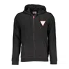 Guess Jeans Black Cotton Sweater In Black
