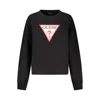 Guess Jeans Black Cotton Sweater In Black