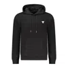 Guess Jeans Black Cotton Sweater In Black
