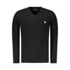 Guess Jeans Black Cotton T-shirt In Black