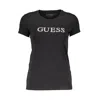 Guess Jeans Black Cotton Tops & T-shirt