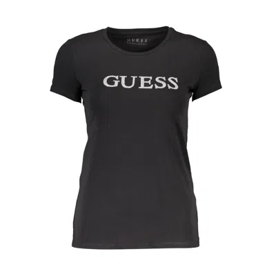 Guess Jeans Black Cotton Tops & T-shirt