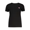 Guess Jeans Black Cotton Tops & T-shirt