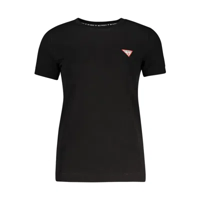 Guess Jeans Black Cotton Tops & T-shirt