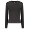 Guess Jeans Black Cotton Tops & T-shirt In Black