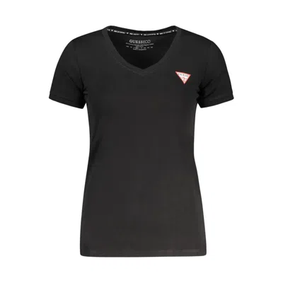 Guess Jeans Black Cotton Tops & T-shirt