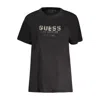 Guess Jeans Black Cotton Tops & T-shirt