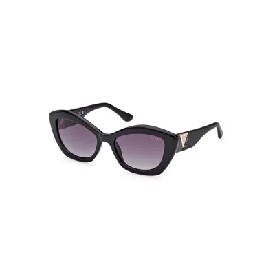 Guess Jeans Black Injected Sunglasses In Animal Print