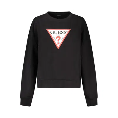 Guess Jeans Black Organic Cotton Women Sweatshirt