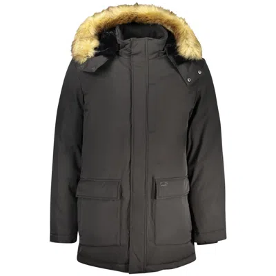 Guess Jeans Black Polyester Mens Men's Jacket