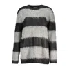 Guess Jeans Black Polyester Sweater In Gray