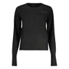 Guess Jeans Black Polyester Sweater In Black