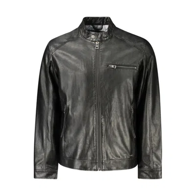 Guess Jeans Black Polyethylene Jacket