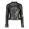 Guess Jeans Black Polyethylene Jackets & Coat In Black