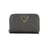 Guess Jeans Black Polyethylene Wallet In Gray
