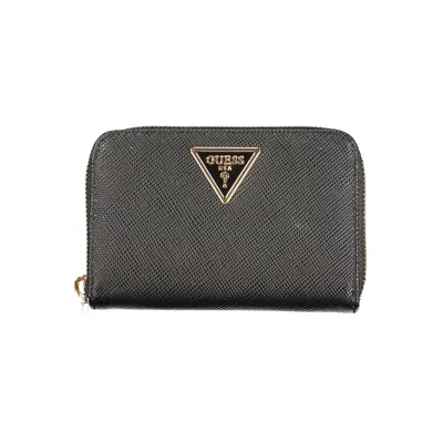 GUESS JEANS BLACK POLYETHYLENE WALLET