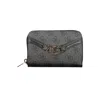 Guess Jeans Black Polyethylene Wallet In Gray