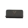 Guess Jeans Black Polyethylene Wallet In Gray