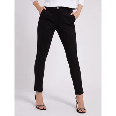 Guess Jeans Black Viscose Casual Pants