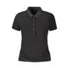 Guess Jeans Black Viscose Tops & T-shirt In Black