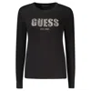 Guess Jeans Black Viscose Women Sweater In Black