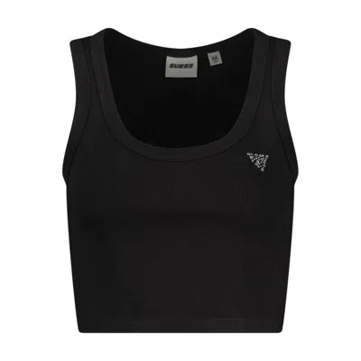 Guess Jeans Black Viscose Women's Tank