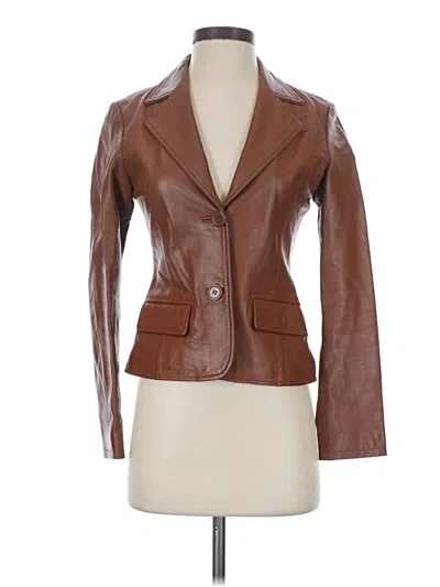 Pre-owned Guess Jeans Blazer Jacket In Brown