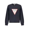 Guess Jeans Blue Cotton Sweater In Blue