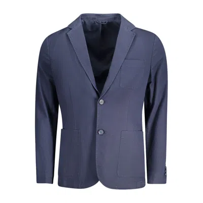 GUESS JEANS BLUE COTTON MENS JACKET