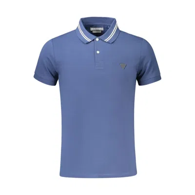 Guess Jeans Blue Cotton Polo Shirt