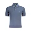 Guess Jeans Blue Cotton Sweater In Blue