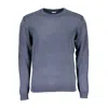 Guess Jeans Blue Cotton Sweater In Blue