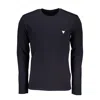 Guess Jeans Black Cotton T-shirt In Black