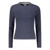 Guess Jeans Blue Cotton Tops & T-shirt In Blue