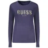 Guess Jeans Blue Viscose Women Sweater In Blue