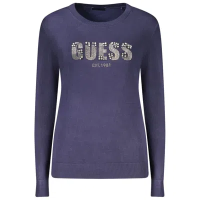 Guess Jeans Blue Viscose Women Jumper