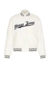 Guess Jeans Bomber Jacket In Sandy Shore